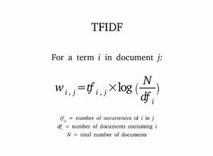 tf-idf算法计算公式