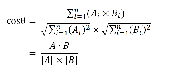 n维向量计算cosθ